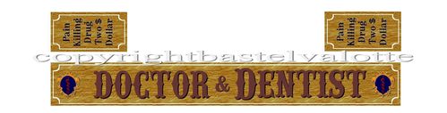 Western house stickers - Doctor & Dentist  -