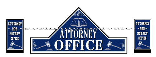 Westernhaus Aufkleber - Attorney at Law   -