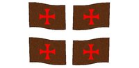 Knight's flag motifs small