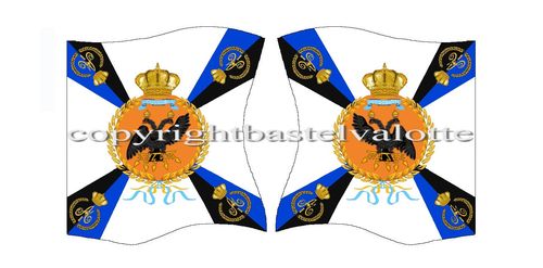 Flags Set 021 Russian Empire Line Infantry Finland & Moscow Inspections 1st Battalion 1797-1813