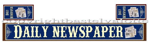 Westernhaus Aufkleber - Daily News Newspaper -