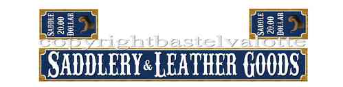 Westernhaus Aufkleber - Saddlery & Leather Goods  -