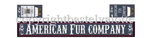 Westernhaus Aufkleber - American Fur Company -