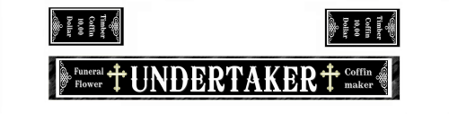 Westernhaus Aufkleber - Undertaker -