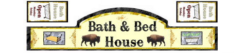 Westernhaus Aufkleber - Bath and Bet House -