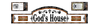 Western house stickers - God's House   -