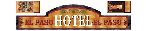 Westernhaus Aufkleber - El Paso Hotel -