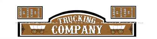 Westernhaus Aufkleber - Trucking Company   -