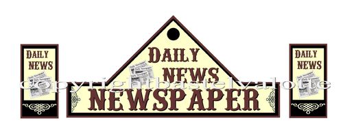 Westernhaus Aufkleber - Daily News Newspaper -
