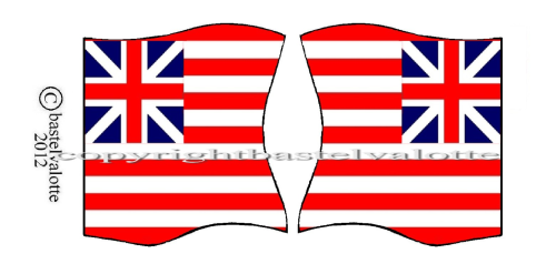 Amerikanischer Unabhängigkeitskrieg - Flaggen Motiv 010