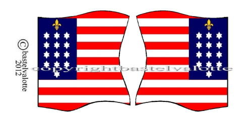 Amerikanischer Unabhängigkeitskrieg - Flaggen Motiv 041