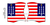 Amerikanischer Unabhängigkeitskrieg - Flaggen Motiv 041