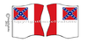 Amerikanische - Flaggen - ab anno 1820 Motiv 022