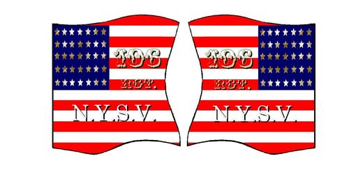 Amerikanische - Flaggen -  Motiv 88 106th Regiment NYSV