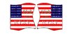 American flags  motif 88 106th Regiment NYSV
