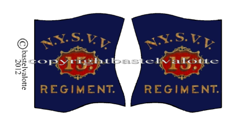 Amerikanische - Flaggen -  Motiv 95 15th Regiment Engineers
