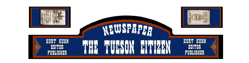 Westernhaus Aufkleber - The Tucson Citizen Newspaper -