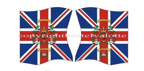 Flaggen Set 400 3rd Battalion of the 1st Infantry Regiment Royal Scots King's Col