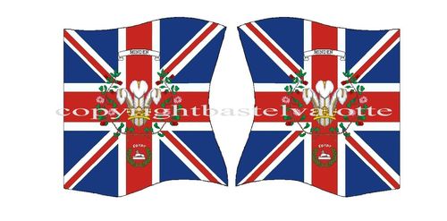Flaggen Set 406 23rd Britisch Infantry Regiment Royal Welch Fusiliers King's Colour