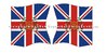 Epoch 1650 - 1900 Flags Set 404 British 14th Infantry Regiment Buckinghamshire King's Colour
