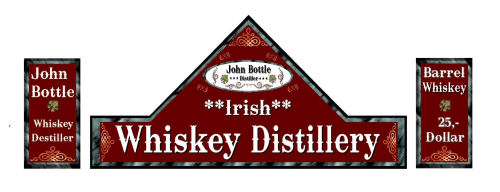 Westernhaus Aufkleber - Whiskey Distillery  -