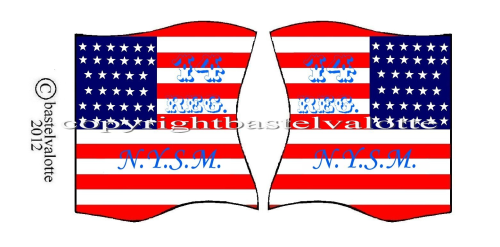 American flags  motif 57 14h Regiment NYSV