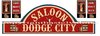 Western House Sticker Set of 26 - Silk Matte - Vinyl Dodge City Saloonl