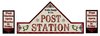 Western Haus Aufkleber Set 27 - Seidenmatt - Vinyl Post Station
