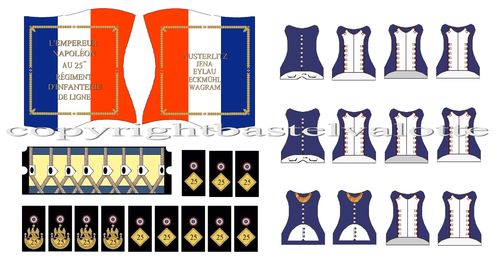French Uniform Set 094 25th Line Infantry Regiment 1815
