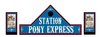 Western Haus Aufkleber Set 39 - Seidenmatt - Vinyl  Pony Express Station