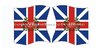 Flags Set 524 British 13th Regiment of Foot Spanish & Austrian Succession & Seven Years War
