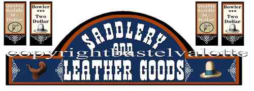 Westernhaus Aufkleber Set 11 - Hochglanz - Saddlery and Leather Goods