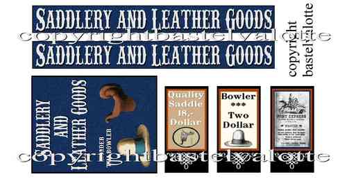 Westernhaus - Saddlery and Leather Goods - Aufkleber  Fotoglanzpapier
