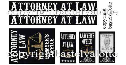 Westernhaus - Attorney at Law  - Aufkleber  Fotoglanzpapier