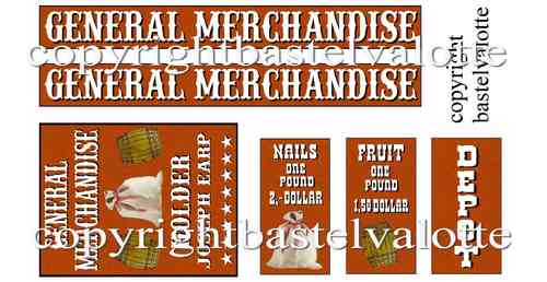Westernhaus - General Merchandise - Aufkleber  Fotoglanzpapier