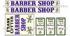 Westernhaus - Barber Shop - Aufkleber  Fotoglanzpapier