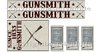 Westernhaus - Gunsmith  - Aufkleber  Fotoglanzpapier