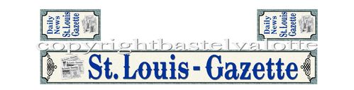 Westernhaus Aufkleber --  St. Louis-Gazette  -