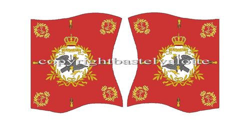 Flags Set 144 Prussia 14th Line Infantry Regiment Regimental Colour
