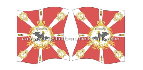 Flags Set 154 Prussia 19th Line Infantry Regiment Regimental Colour