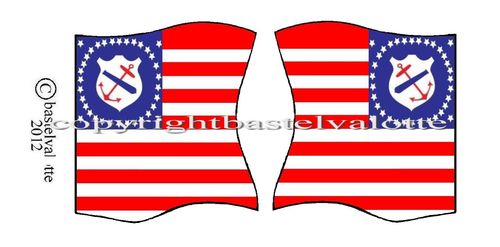 Amerikanischer Unabhängigkeitskrieg - Flaggen Motiv 043
