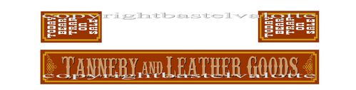 Westernhaus Aufkleber - Tannery and Leather Goods -