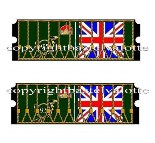 Epoche 1650 - 1900 Trommel Aufkleber Set 66 Britische Rifle Brigade 1802