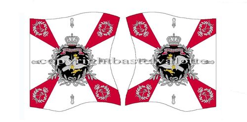 Flaggen Set 141  Prussia 13th Line Infantry Regiment Leibfahne
