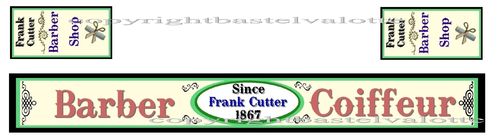 Westernhouse Stickers - Barber F.Cutter -
