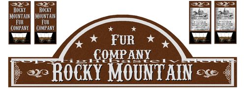 Western House Sticker Set 97-High Gloss- Rocky Mountain Fur Company