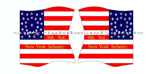Amerikanische - Flaggen -  Motiv 156 9th New York Voluntary Infantry
