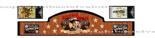 Westernhaus Aufkleber - Buffalo Bill    -