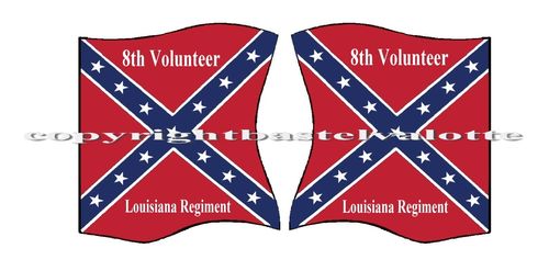 Amerikanische - Flaggen -  Motiv 147 8th Volunteer Louisiana Regiment