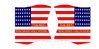 American flags-from  motif 164 31th REG WISCONSIN VOLUNTEERS